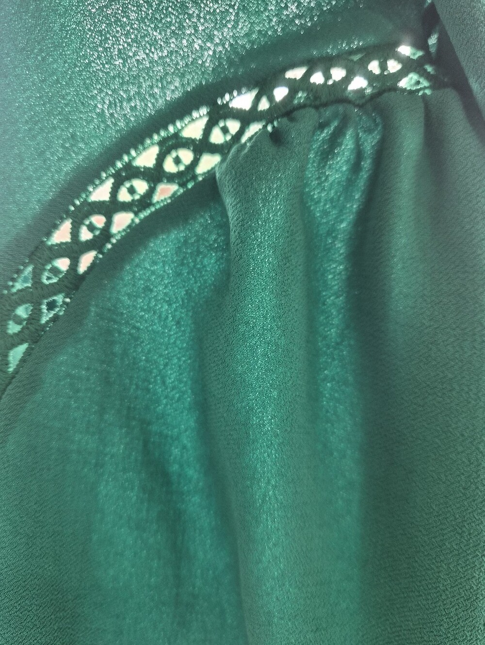 *NWT* [Sezane] Ella Blouse In Green, Size 38/6 - Picture 8 of 9